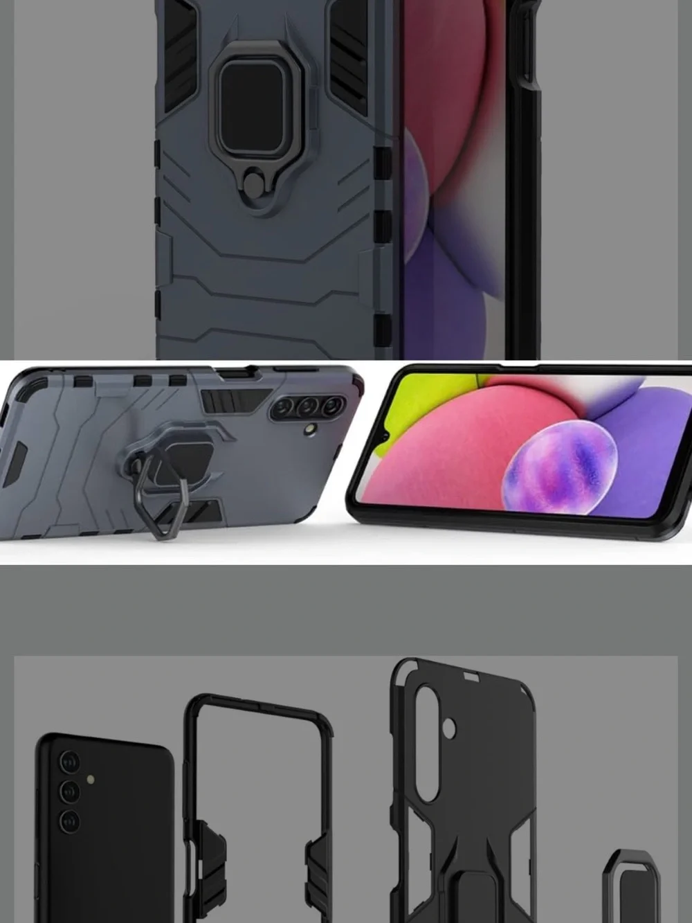 Case for Samsung Galaxy A13 ,Magnetic Car Mount Bracket Shell Case